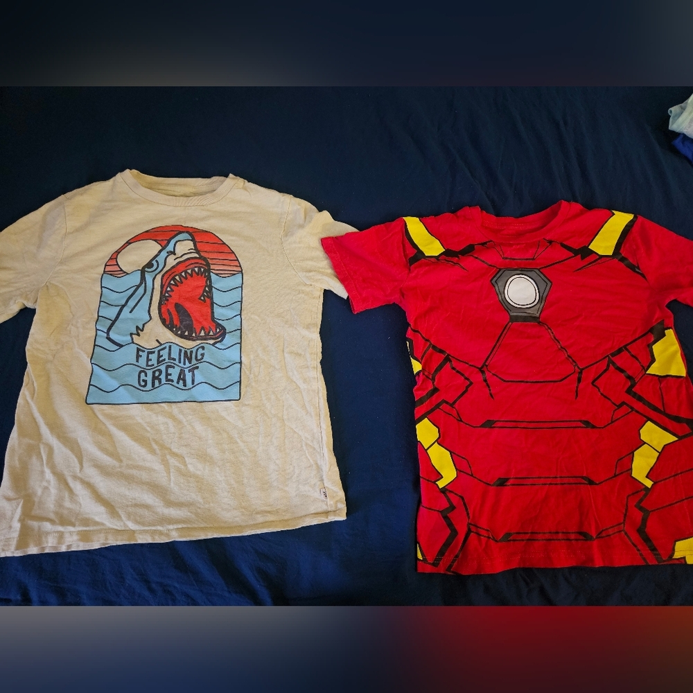 Marvel Red Avengers Graphic Tee and shark Gap